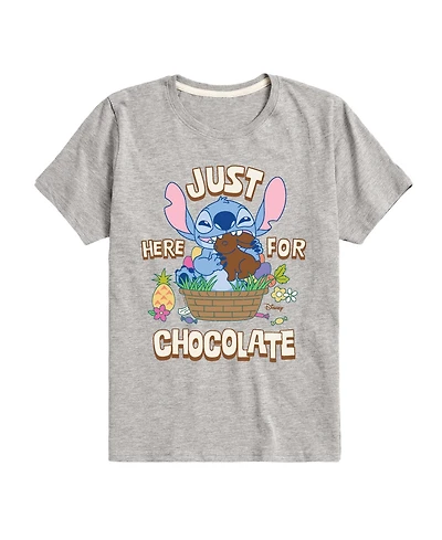 Lilo & Stitch Boys' 8-20 Here For Chocolate Short-Sleeve Graphic T-Shirt