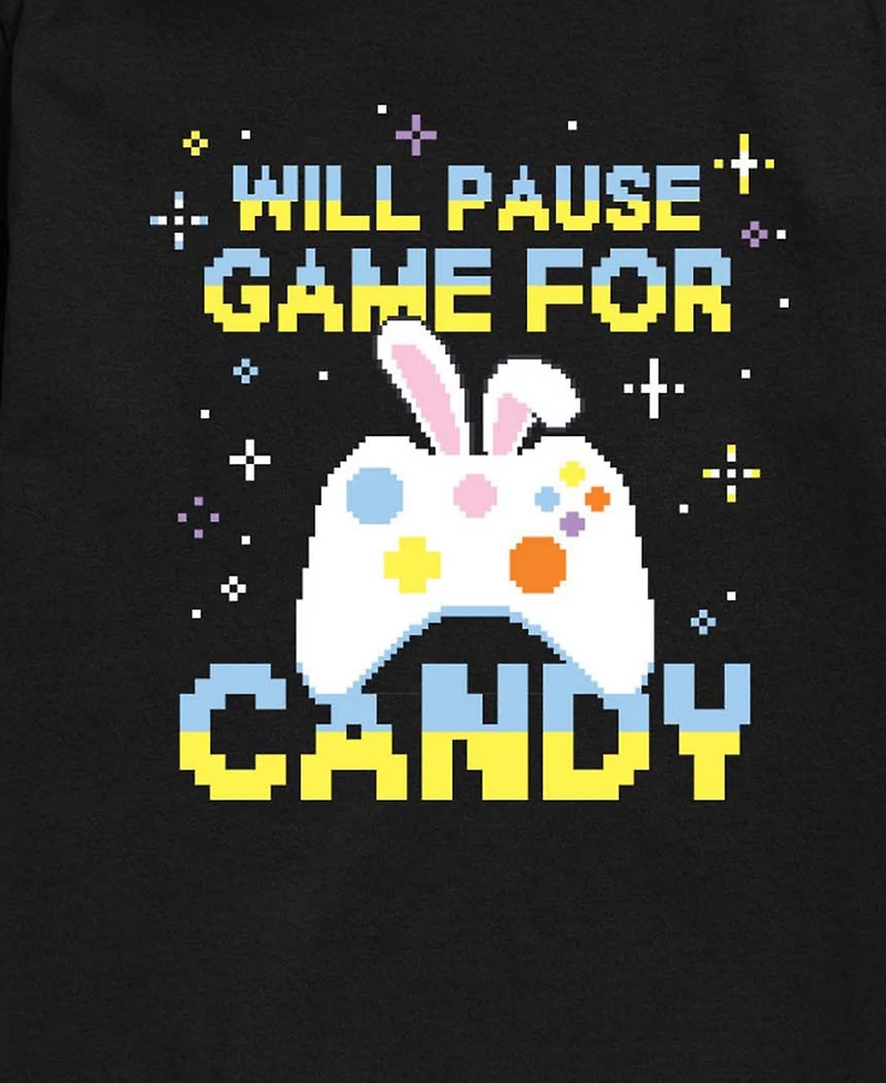 Instant Message Boys' 8-20 Pause For Candy Short-Sleeve Graphic T-Shirt
