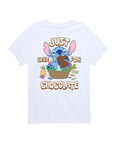 Lilo & Stitch Boys' 8-20 Here For Chocolate Short-Sleeve Graphic T-Shirt