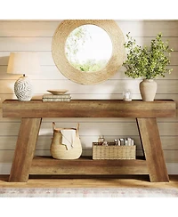 Tribesigns 70.9 Inch Long Console Tables, Farmhouse Entryway Table with Storage