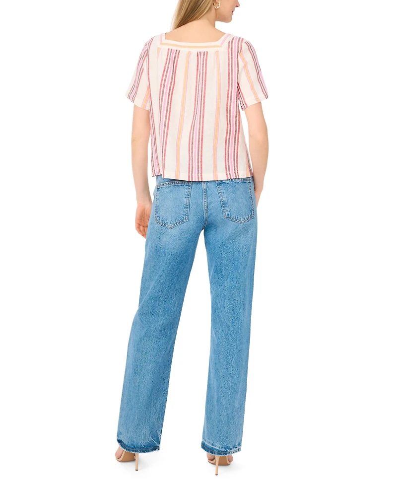 Vince Camuto Women's Square Neck Blouse