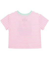 Hybrid Girls' 2T-6X Minnie Mouse Stripe T-Shirt and Skirt, 2-Piece Set