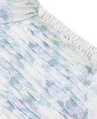 abercrombie kids Baby Girls' Puff Sleeve Dress and Diaper Cover, 2-Piece Set