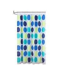 Rt Designers Collection 90 Gsm Printed Peva Glit Dorothy Shower Curtain 70" x 72" Blue