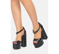 Alice Croc Platform Heeled Sandals