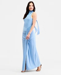 Jump Juniors' Tie-Back Slit-Front Sleeveless Dress