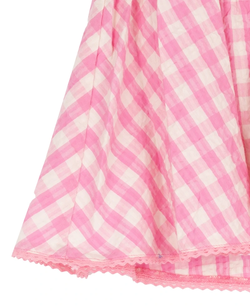 Rare Editions Baby Girls' Ruffled Gingham-Print Dress with Diaper Cover