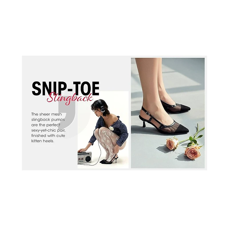 London Rag Womens Florina Snip-Toe Slingback Heel Sandals