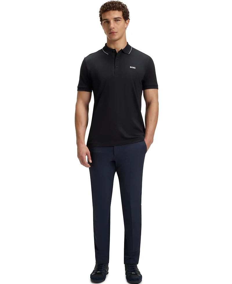 Boss by Hugo Men's Tonal Logo Slim-Fit Polo Shirt