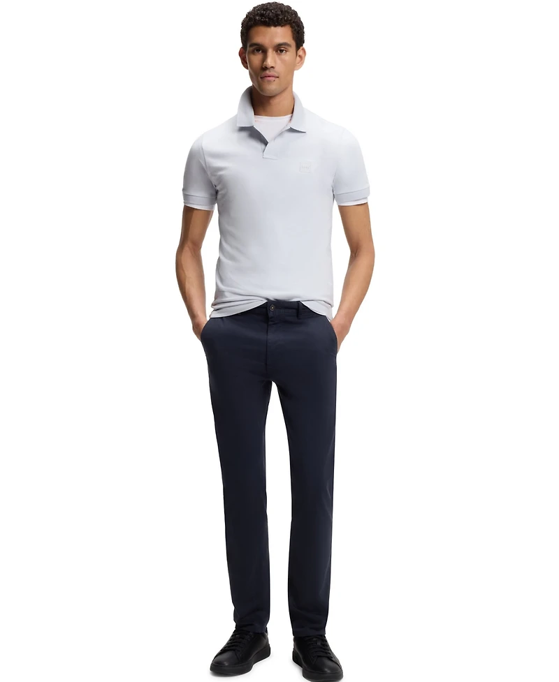 Boss by Hugo Men's Stretch-Cotton Satin Slim-Fit Chinos