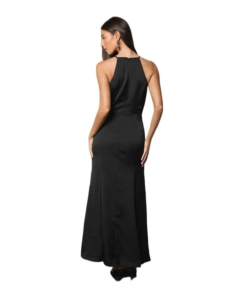 Coast Women's Diamante Bow Halter Maxi Dress