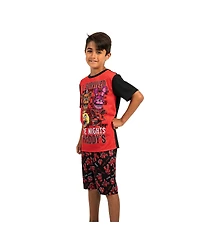 Five Nights At Freddy'S Boys Youth Sleepwear Set Tee Shirt, Sleep Shorts