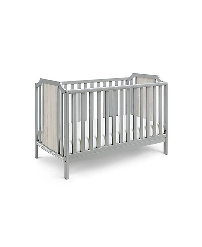 flynama 3in1 Convertible Island Crib Traditional Contemporary Style Dual Tone Finish for Baby Nursery