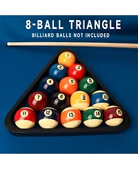 Gse Games & Sports Expert Solid Wood 8-Ball Triangle Ball Rack for 2-1/4" Pool Balls, Billiard Table