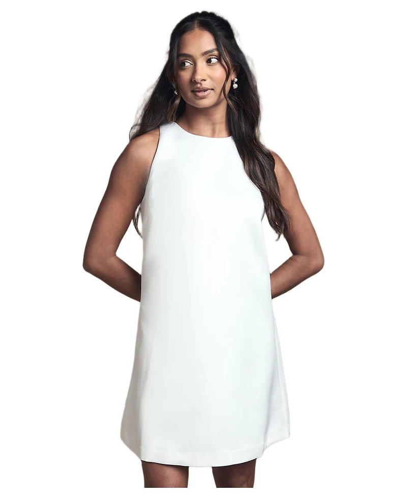 Coast Women's Structured Satin Bridal Mini Dress