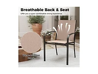 Slickblue Set of 4 Outdoor Dining Chairs with High Back