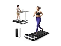 Hongge 2.5HP Under Desk Treadmill with Remote Control and 3 Countdown Modes-White