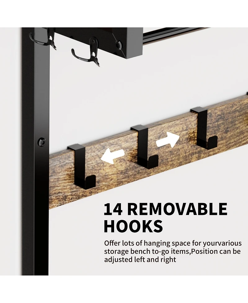 Rainsken Entryway Coat Rack