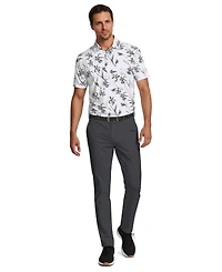 Pga Tour Men's Energized Floral Print Golf Polo Shirt