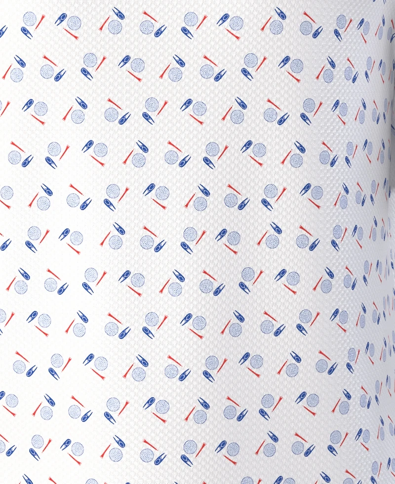 Pga Tour Men's Golf Gear Novelty Print Polo Shirt