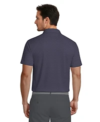 Pga Tour Men's Essential Geo Print Golf Polo Shirt
