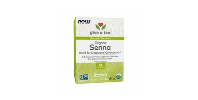 Now Foods Real Tea Organic Senna Tea Caffeine Free, 24 Tea Bags