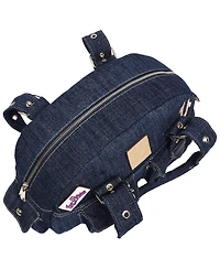 True Religion Multi-Patch Denim Satchel