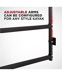 RaxGo Wall Kayak Storage Rack with Adjustable Heavy Duty Arms for Secure Indoor Garage Mount