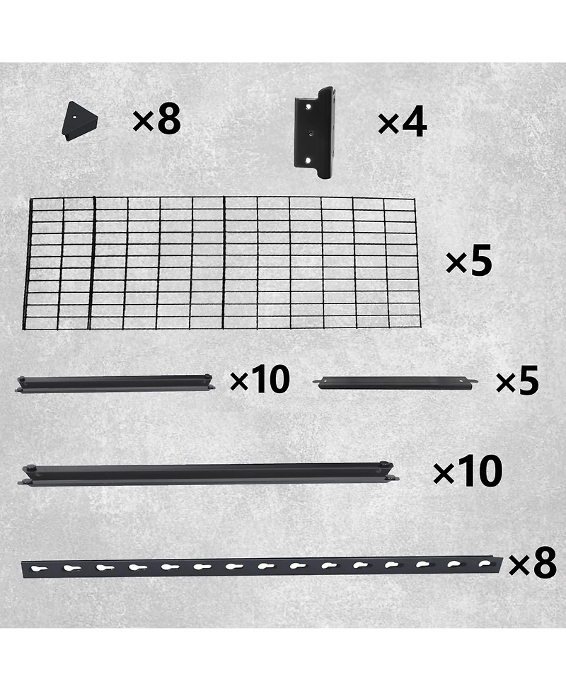 Rainsken 5-Tier Storage Shelves