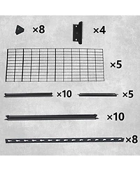 Rainsken 5-Tier Storage Shelves