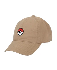 Pokemon Men's Embroidered Poke Ball Adult Baseball Hat (One Size)