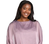 R & M Richards Plus Novelty Glitter Short Dress