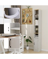 Rainsken 72" Tall Slim Storage Cabinet