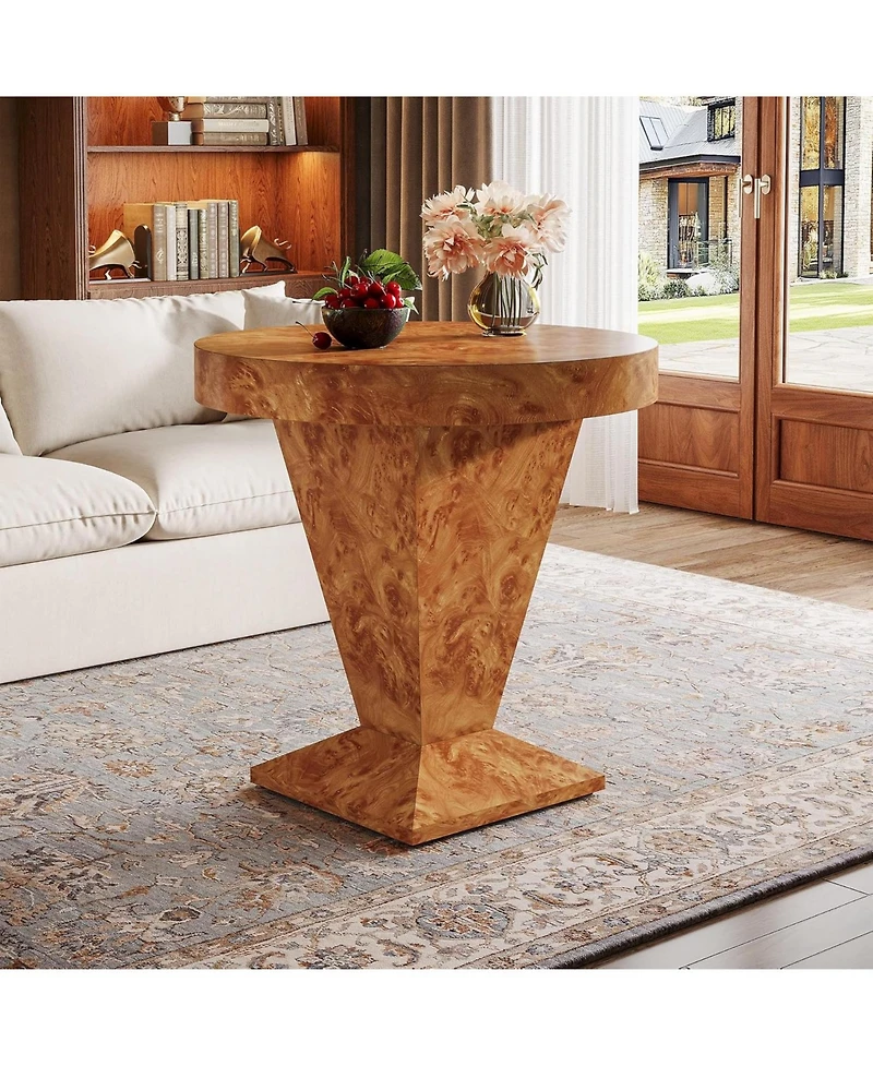 Tribesigns Round Side Table, Modern Accent Furniture for Living Room