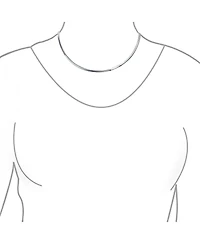 Bling Jewelry Simple Charm Slider Contoured Choker Collar Statement Necklace .925 Silver Sterling 2MM