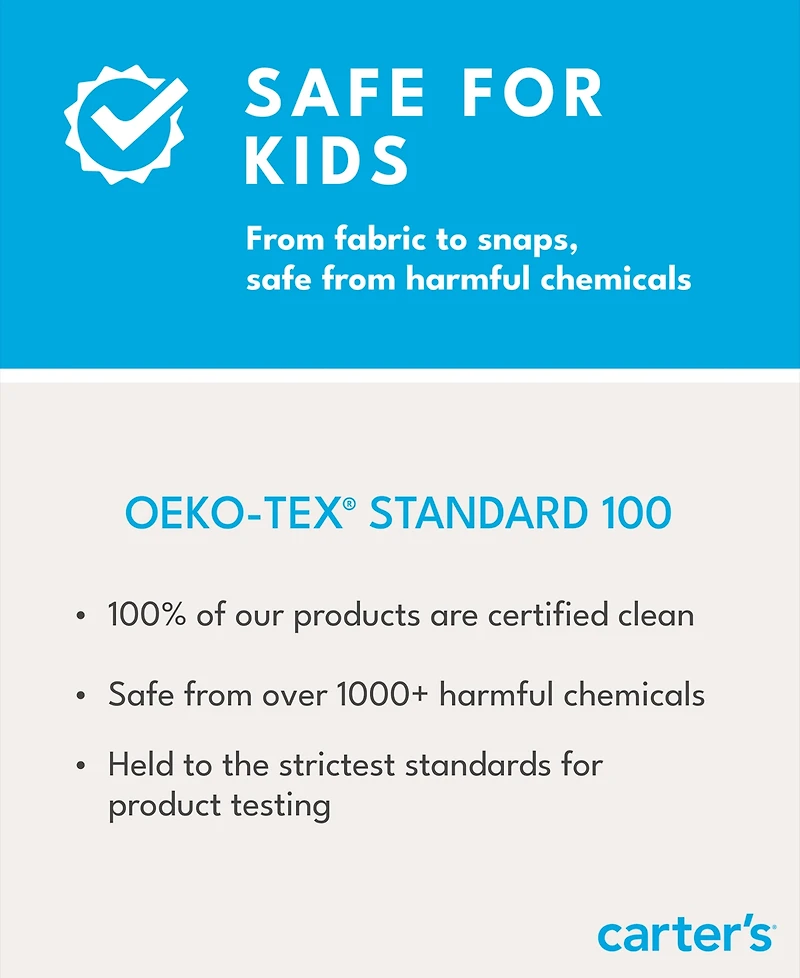 Carter's Baby Boys' Short-Sleeve T-Shirt and Shorts Sleep & Play, 4-Piece Set