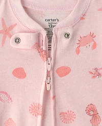 Carter's Baby Girls' Long-Sleeve Sleep & Play