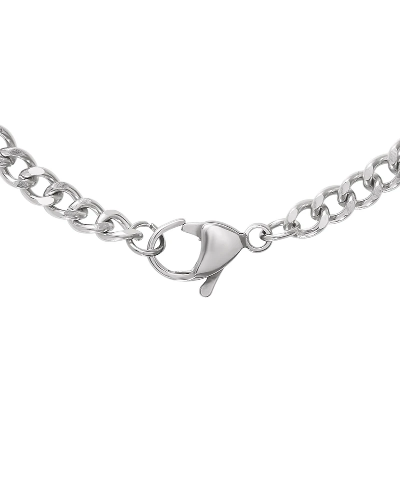 Lucky Brand Men s Curb Chain Set, Silver Tone - 22" Curb Necklace & 8.5" Bracelet