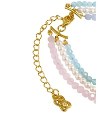 Ottoman Hands Waterproof Layered Beaded Bracelet