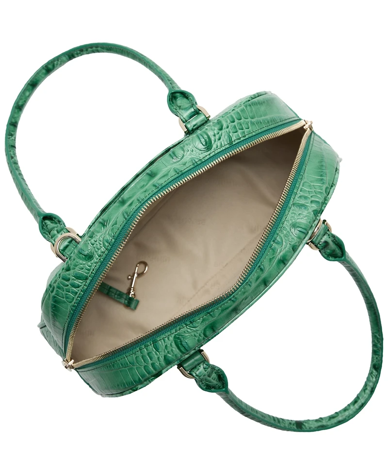 Brahmin Angie Alden Road Leather Medium Satchel Bag