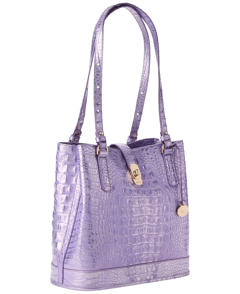 Brahmin Fiora Melbourne Embossed Leather Shoulder Bag