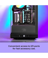 iBUYPOWER Y40BA9N5801 Gaming Desktop Computer, Amd Ryzen 9 9900X 4.4GHz, 32GB Ram, 2TB Ssd, Nvidia GeForce Rtx 5080 16GB, Windows 11 Pro, Black