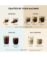 Nespresso Vertuo Plus Deluxe Coffee and Espresso Machine by Breville, Black with Aeroccino Milk Frother