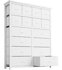 gaomon Tall Dresser for Bedroom with 16 Drawers, Fabric Chest of Drawers Organizer Unit for Closets, Living Room