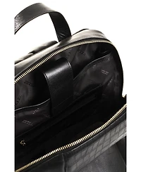 Velez Embossed Leather Backpack