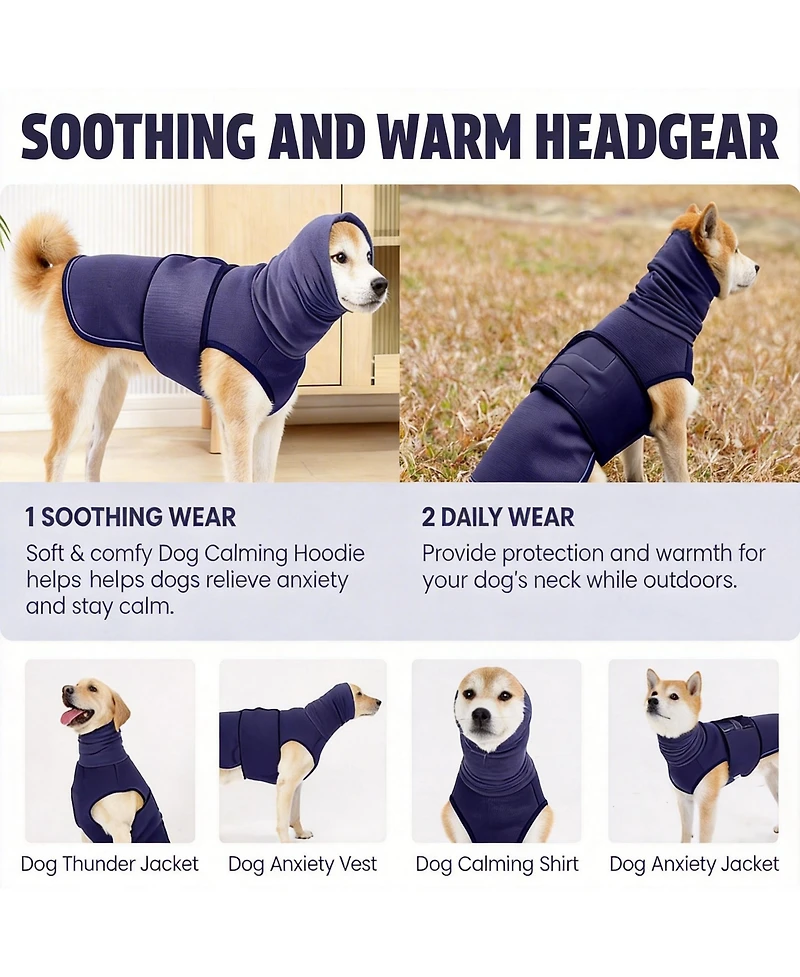 Aronkl Calming Anxiety Vest for Dogs - Comfortable, Safe, and Effective