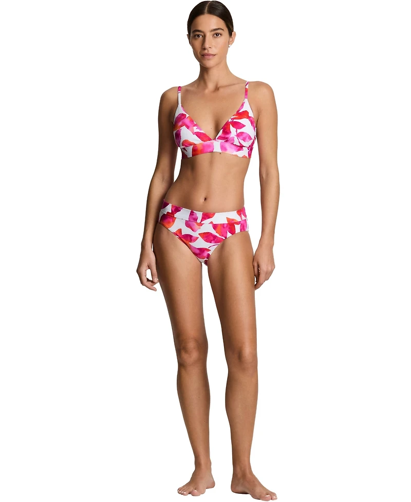 Lauren Ralph Women's Triangle V-Neck Swim Top