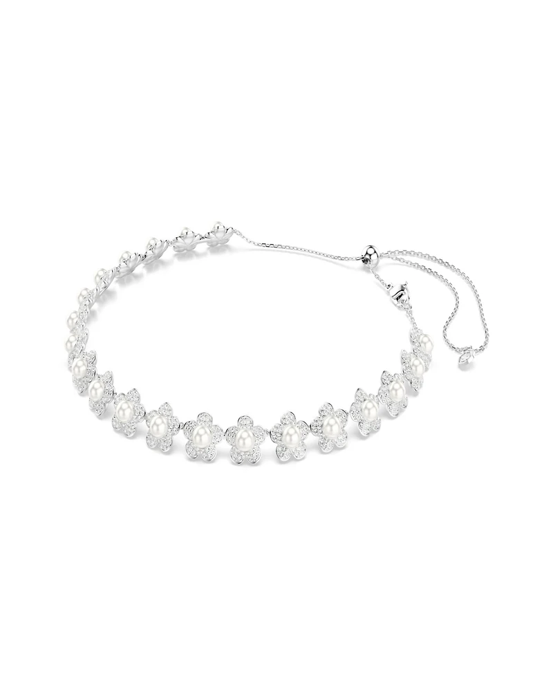 Swarovski x Ariana Grande Rhodium Plated Mother of Pearl Necklace