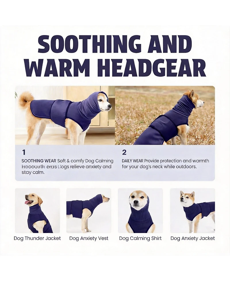 Aronkl Calming Anxiety Vest for Dogs - Comfortable, Safe, and Effective