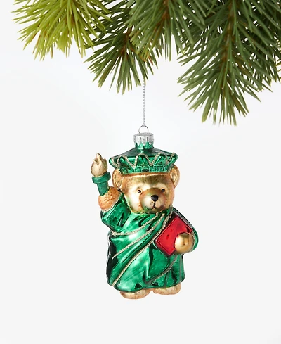 Holiday Lane New York Bear Statue of Liberty Ornament, Macy's Exclusive